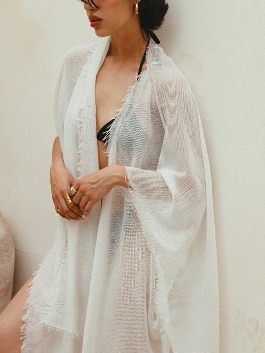 Tulum Cover up in Pure White