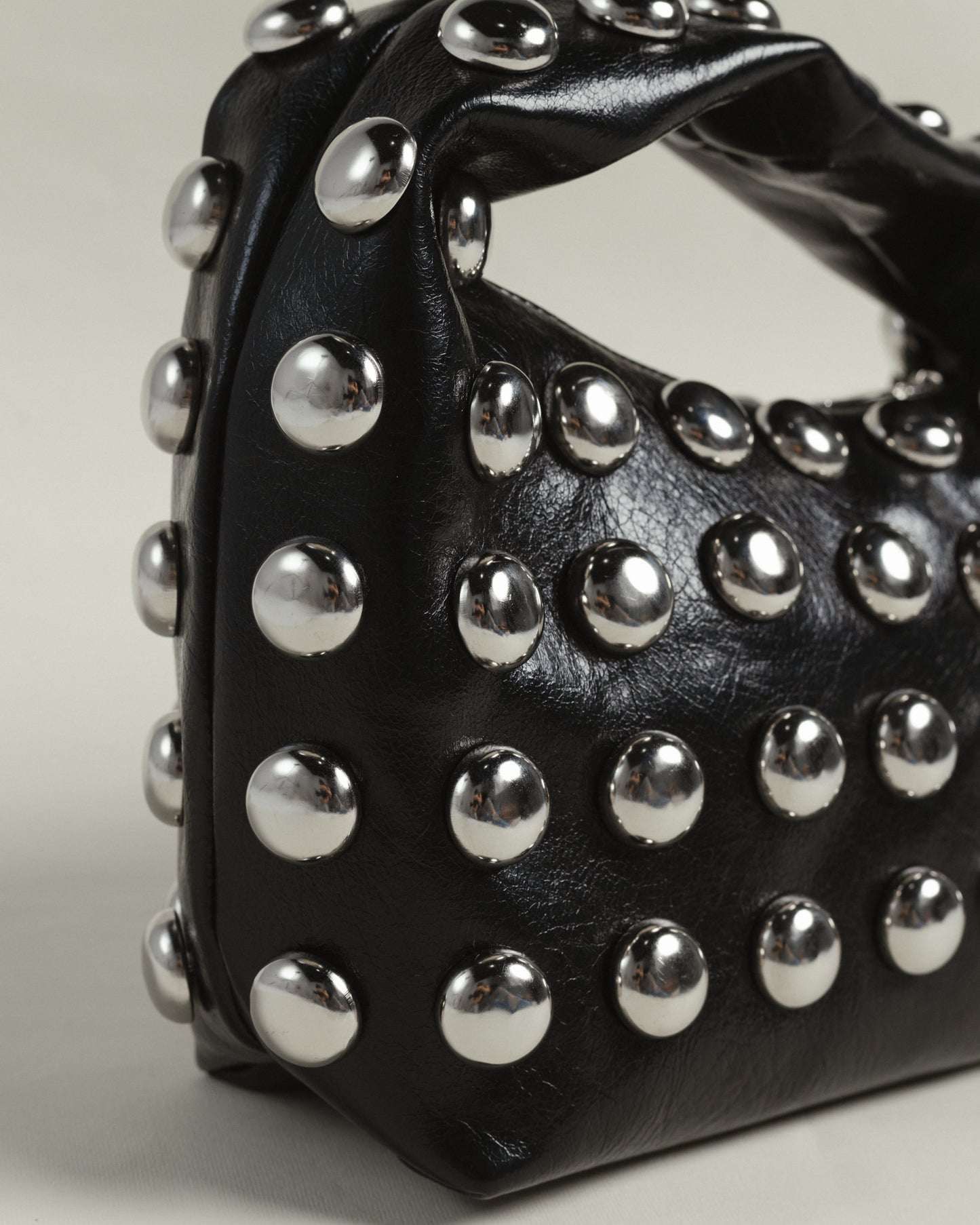 Ella in Black & Silver Eyelets