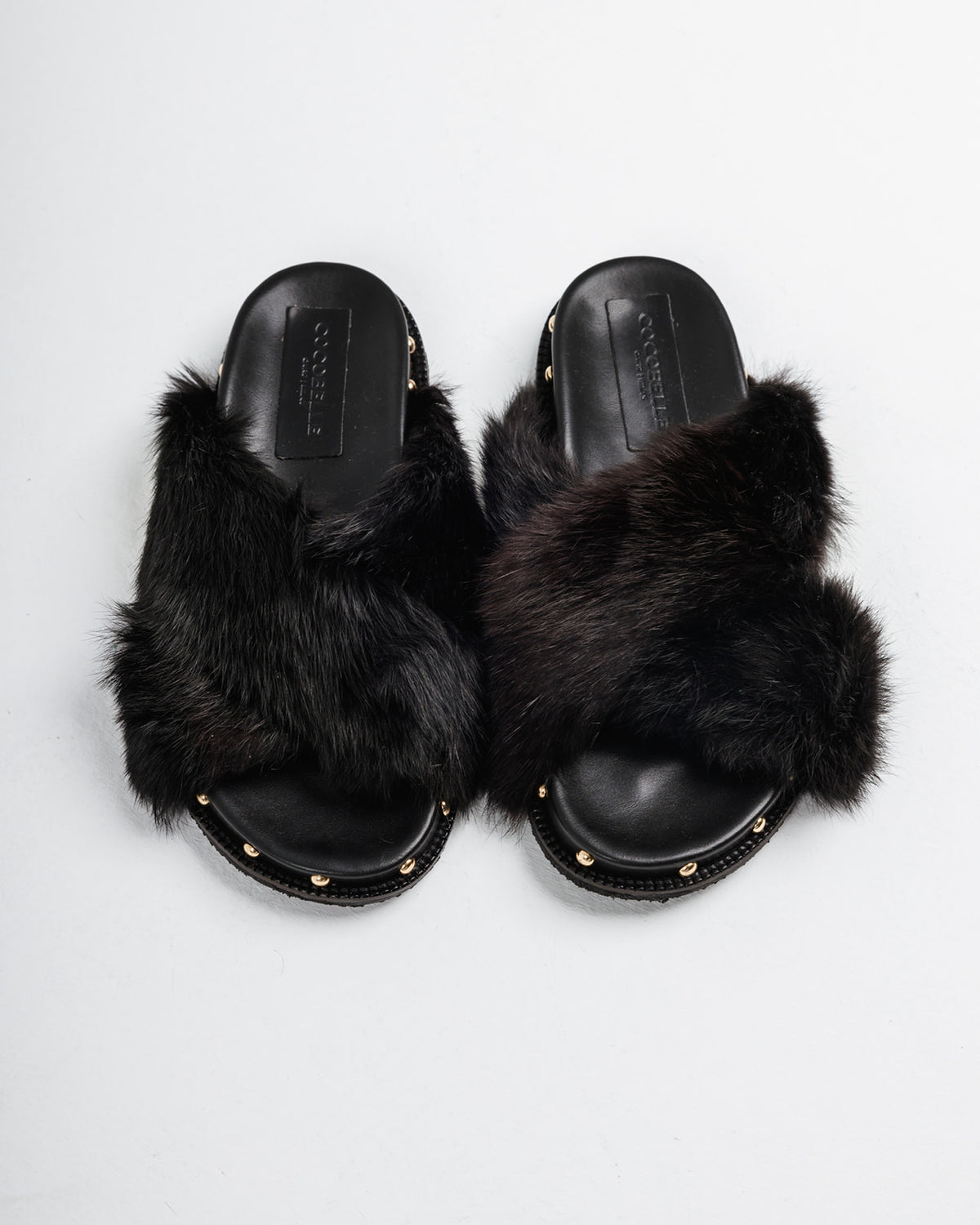 Nina 100% Rabbit fur in Black