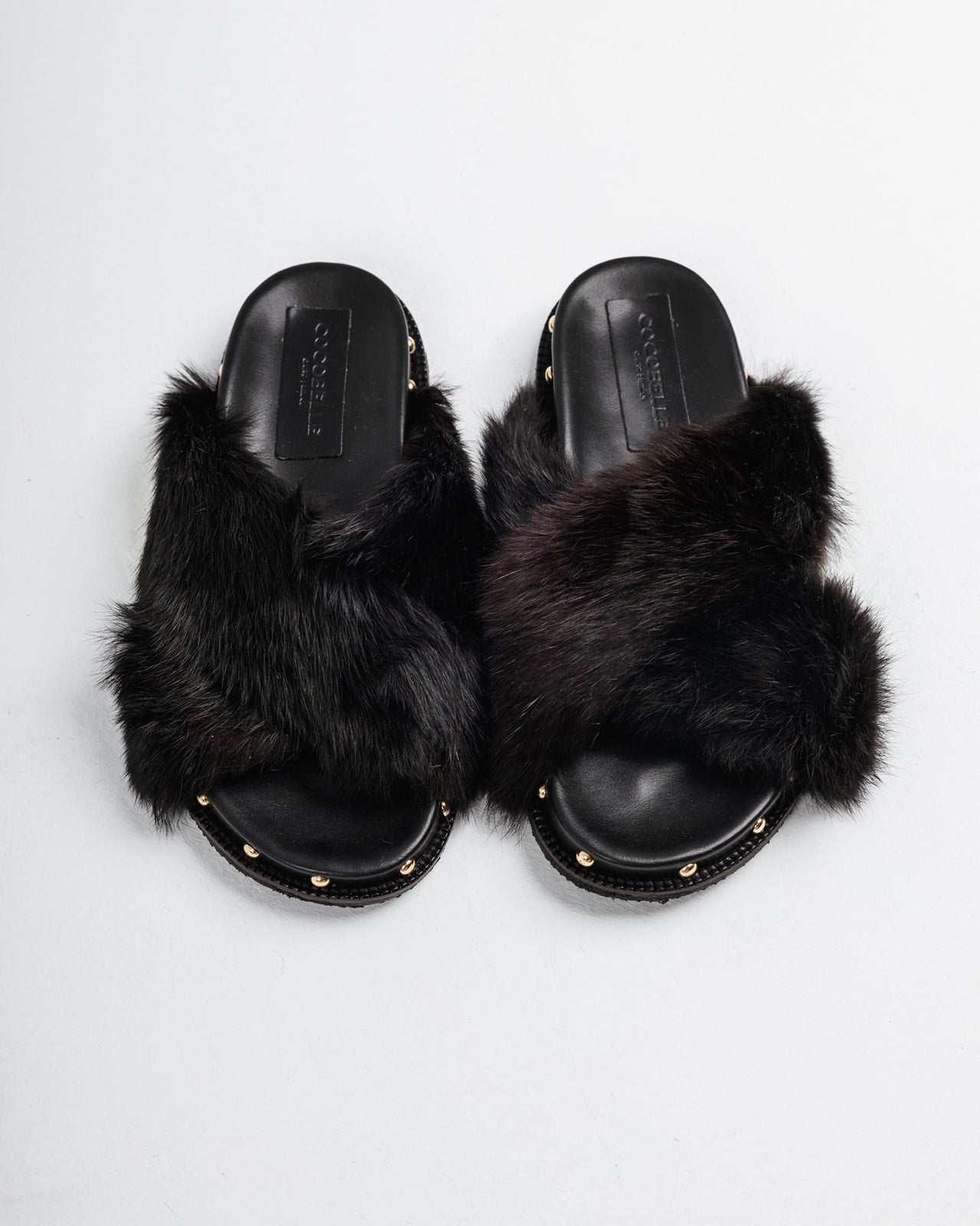 Nina 100% Rabbit fur in Black