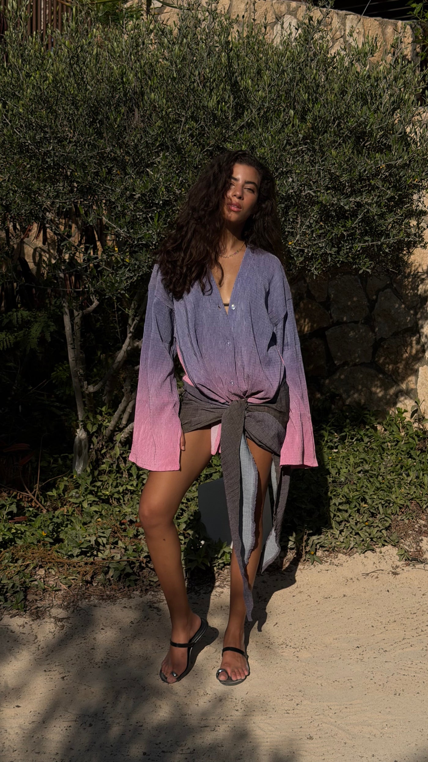 Soraya in lilac ombres
