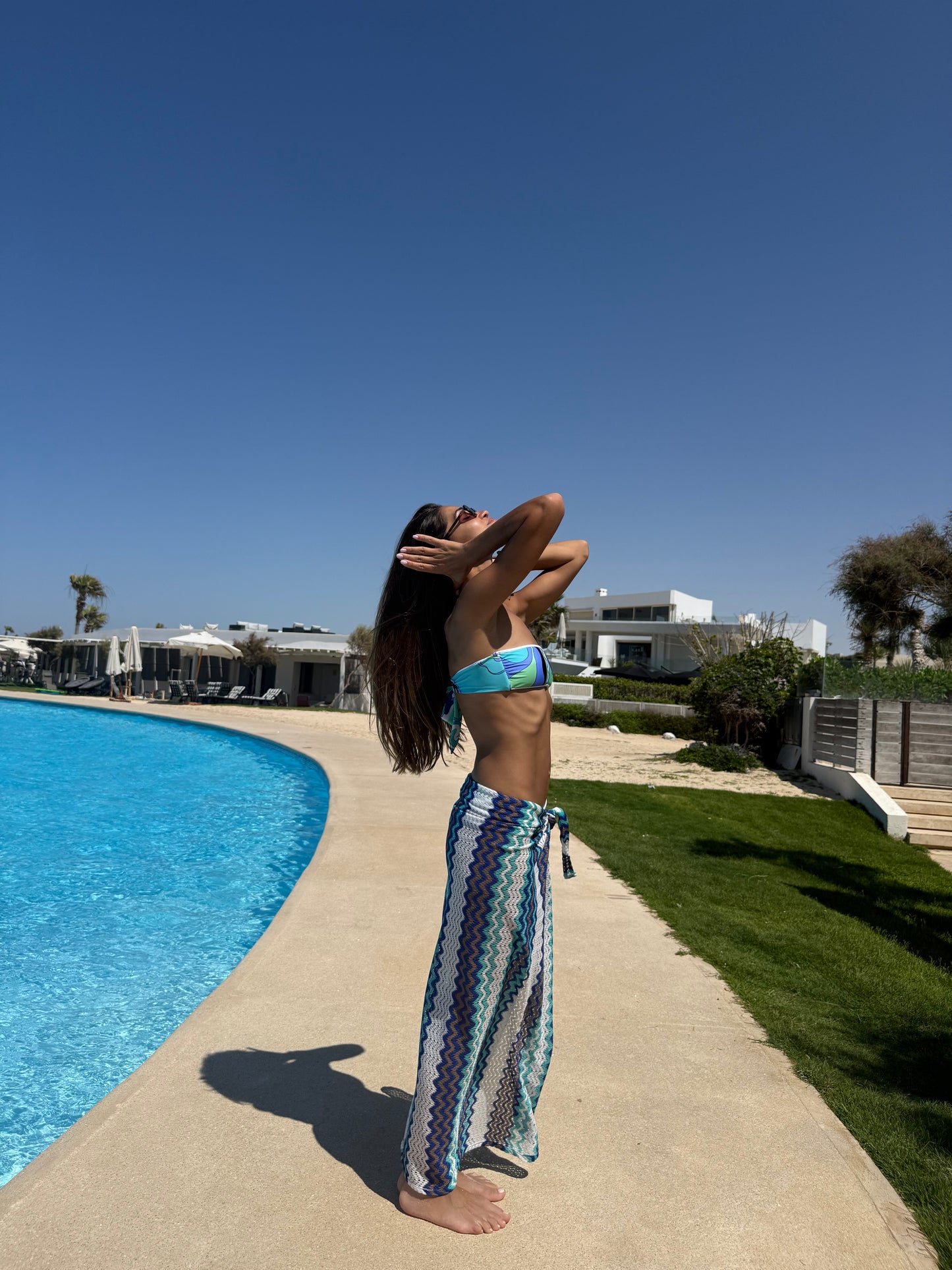 Sarong in Blue weave