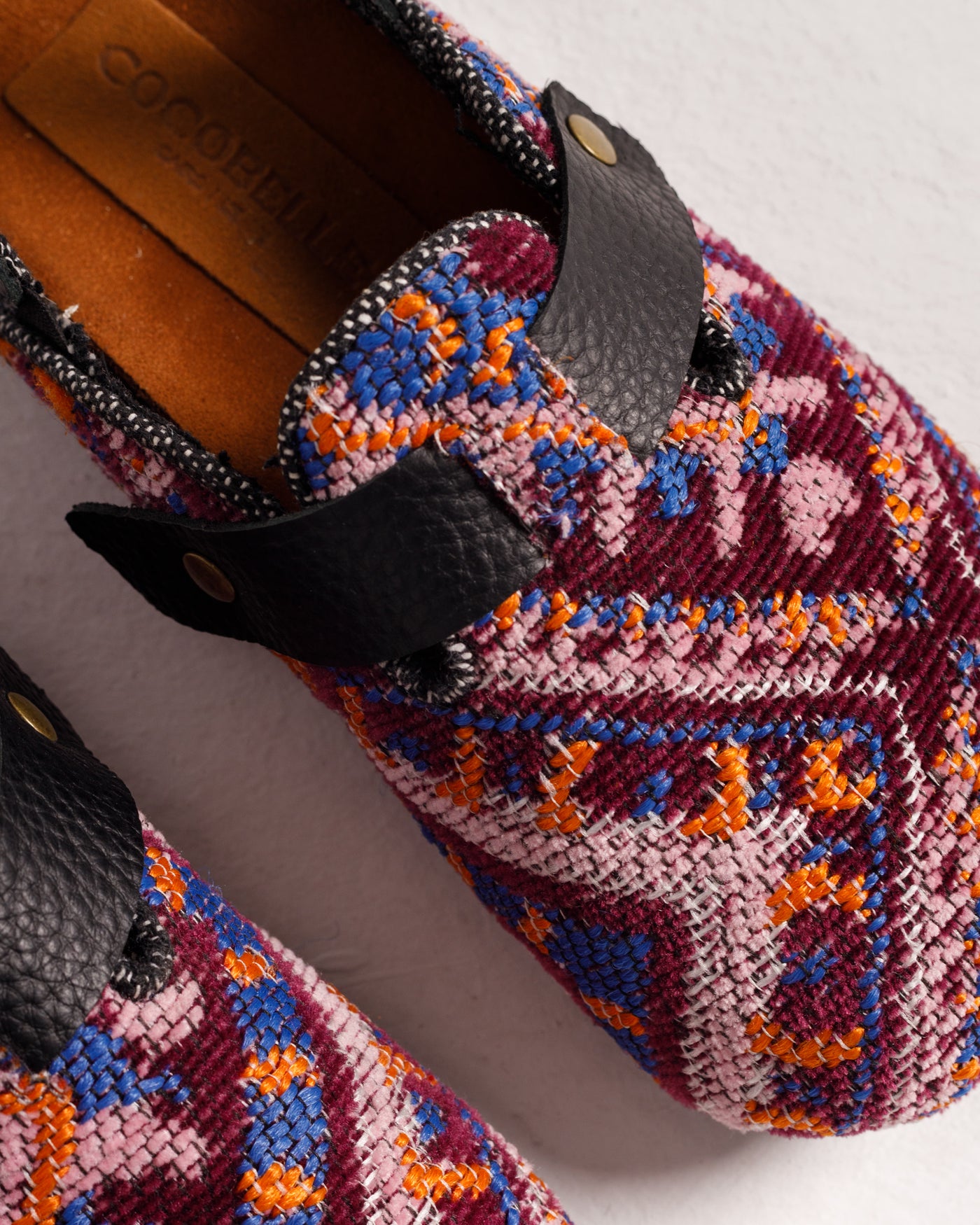 (Girls) Purple Tribal Kilim Clogs