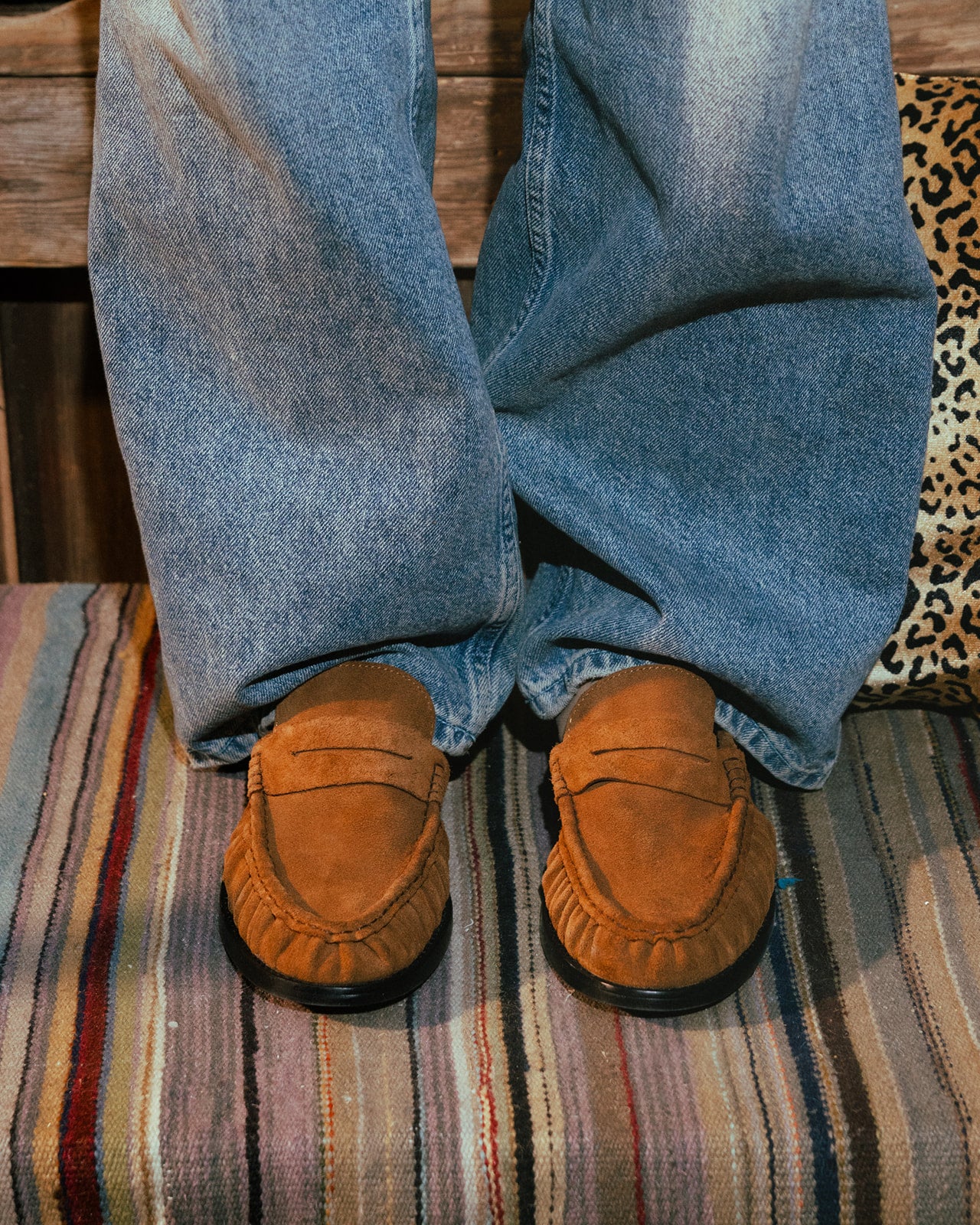 Le Loafer Penny Mule in 100% Genuine Suede