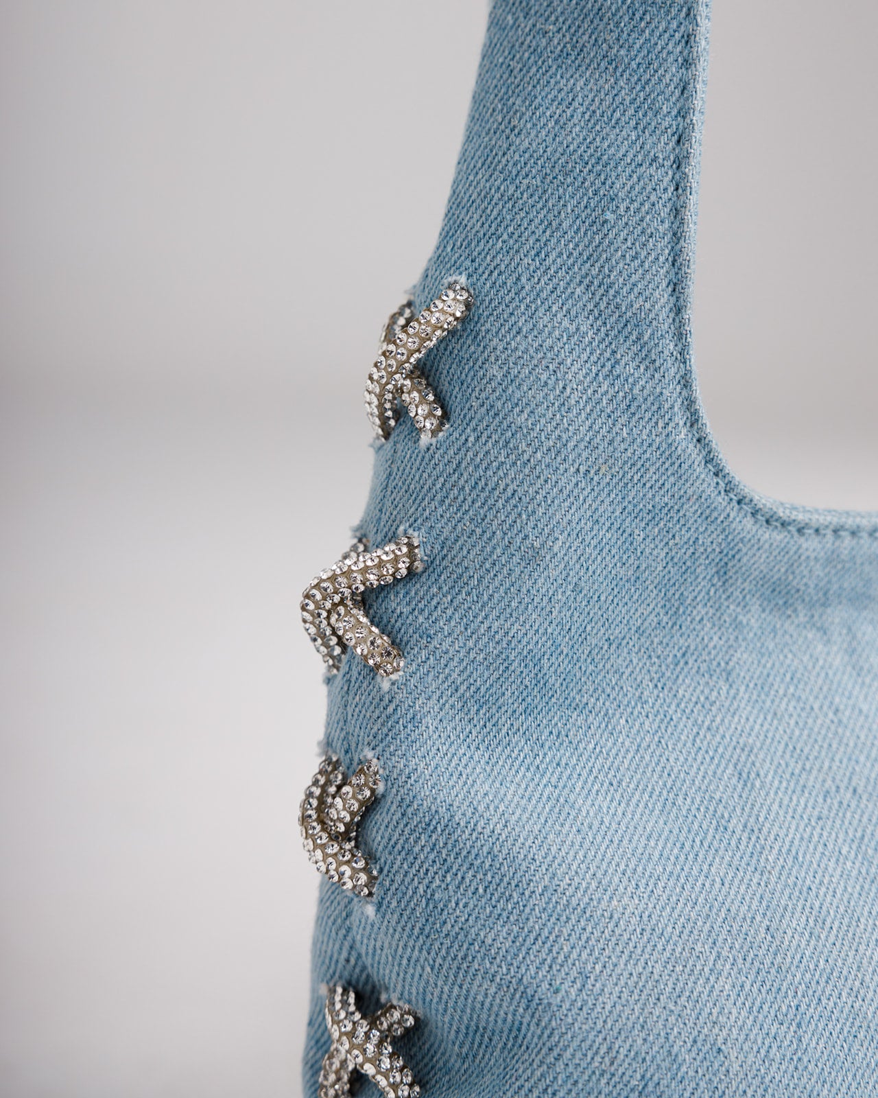 Abby Diamanté bag in Denim