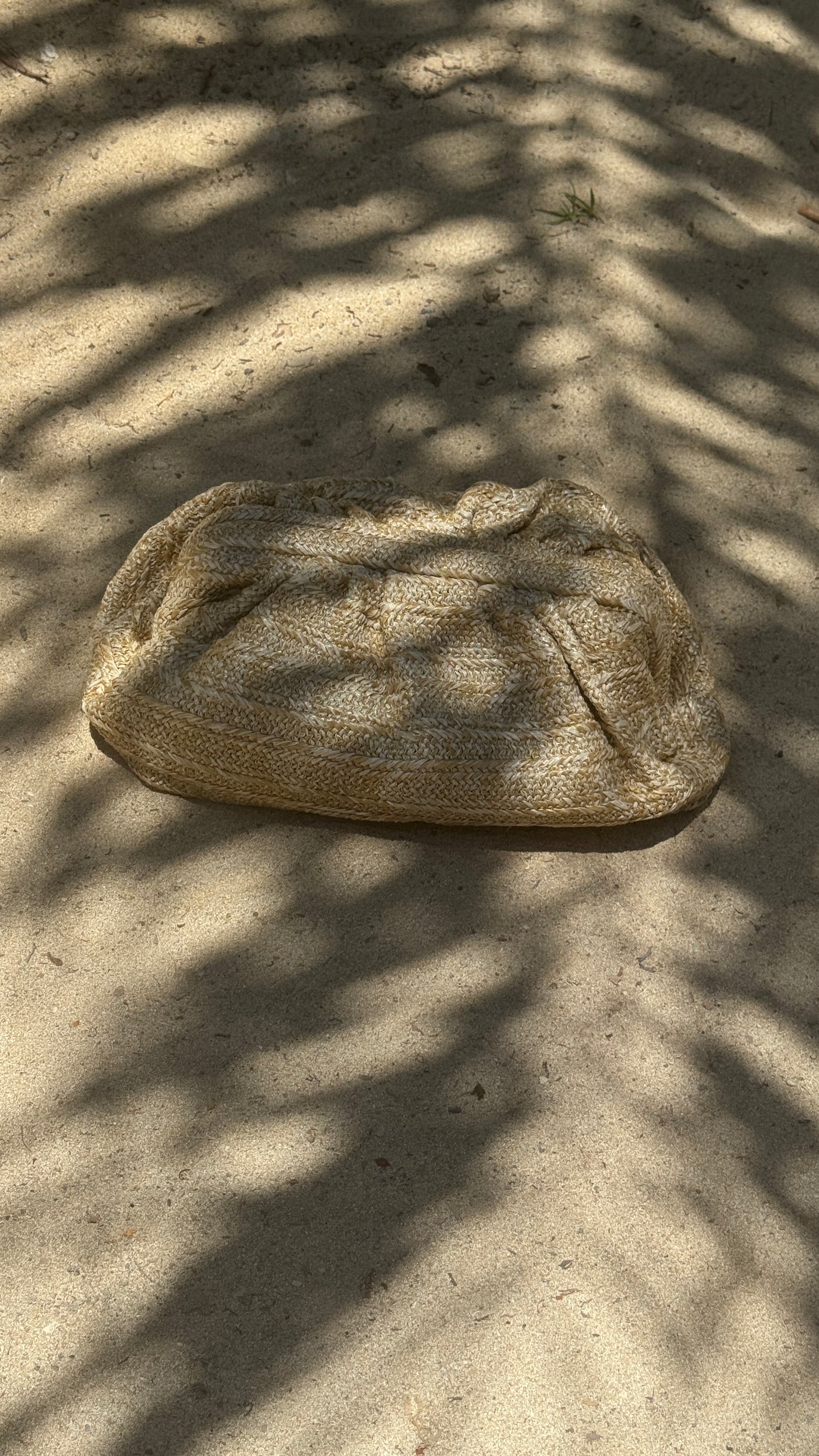 The Maya Clutch in Natural Raffia