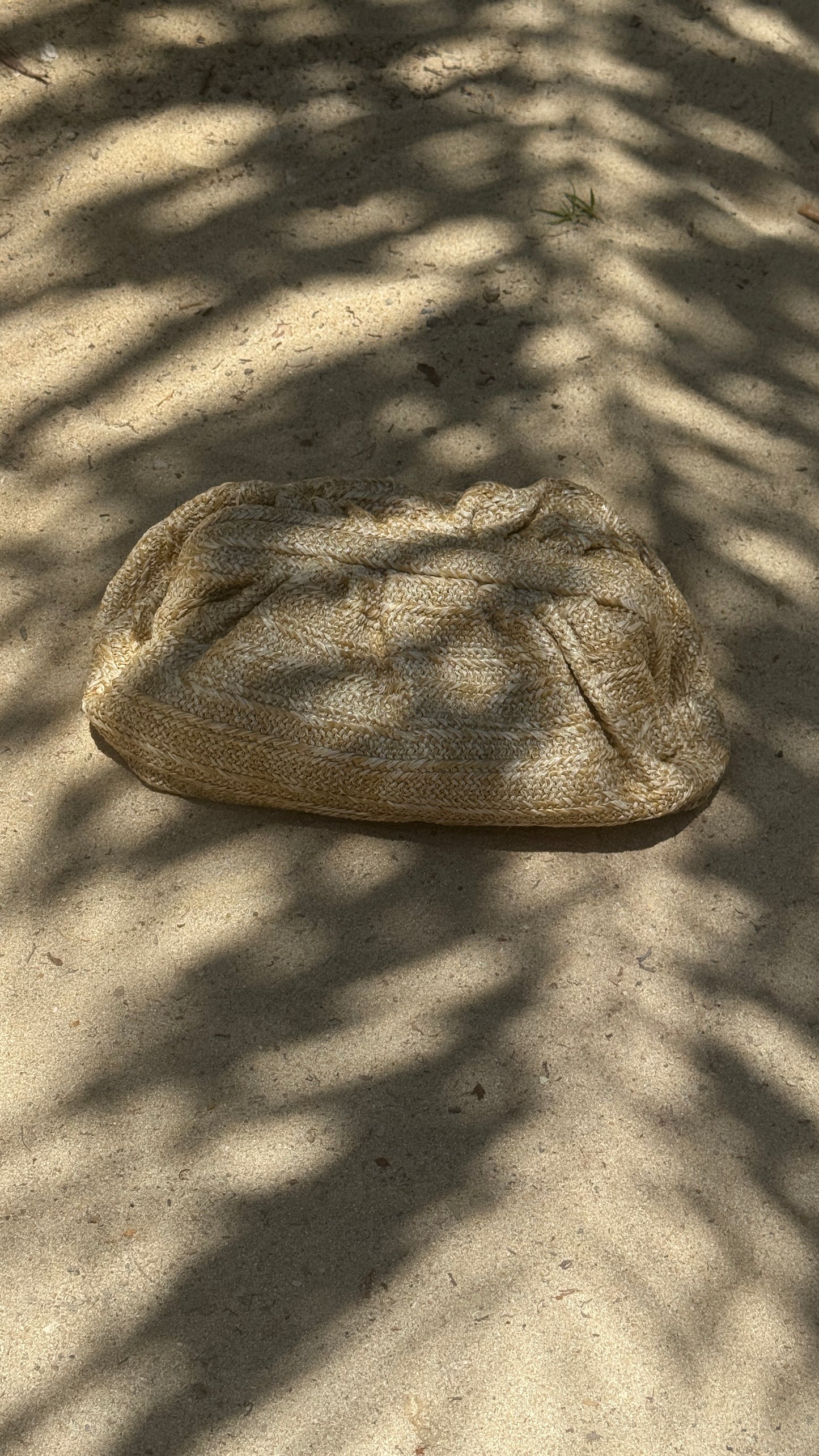 The Maya Clutch in Natural Raffia