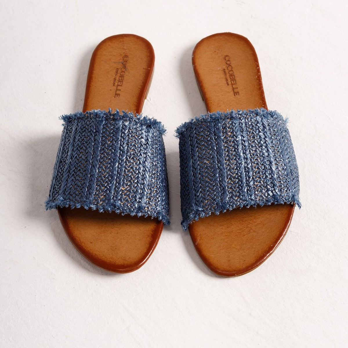 Iris in Blue Raffia (Final Sale)