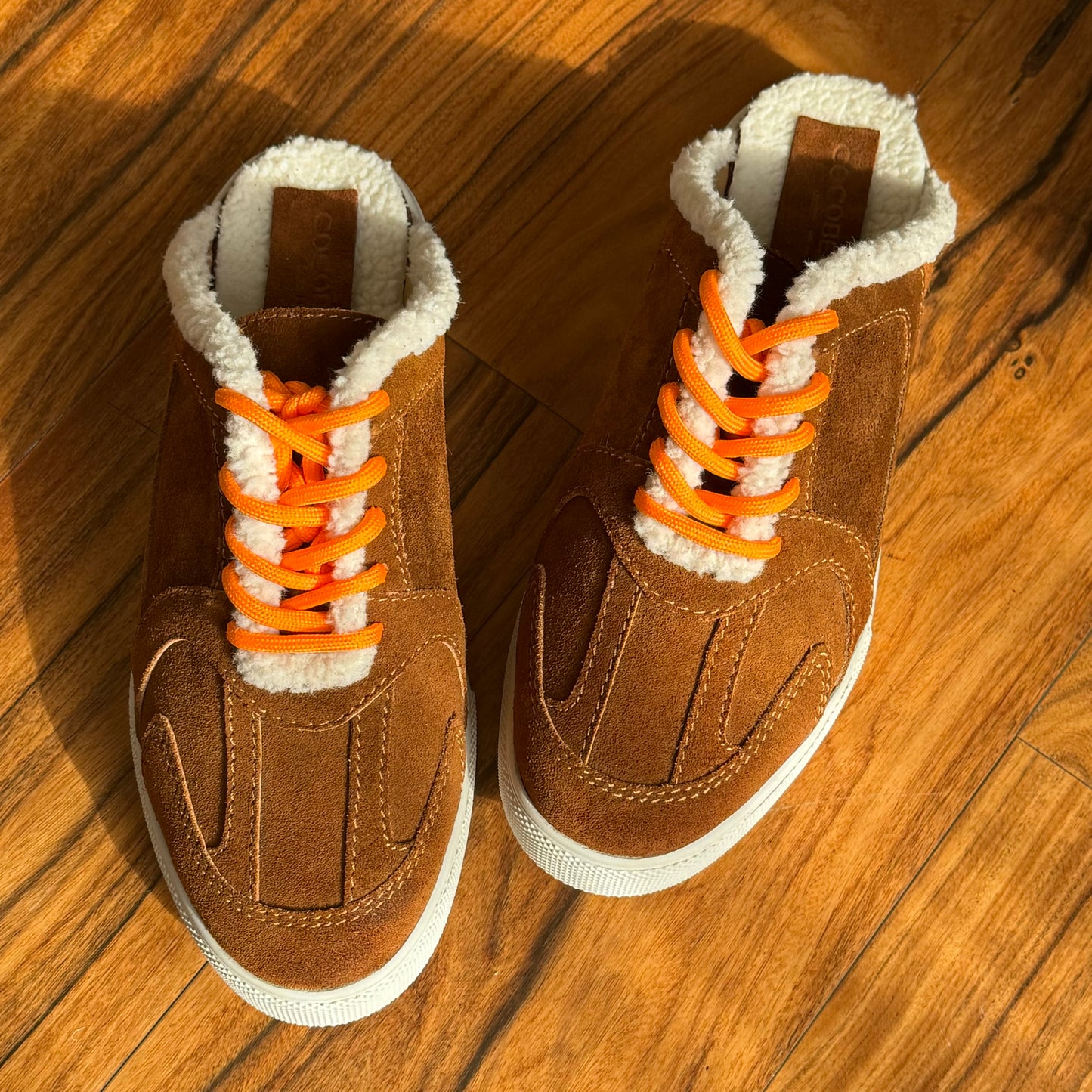 Adriana in Genuine Suede & Shearling Sneaker Mules