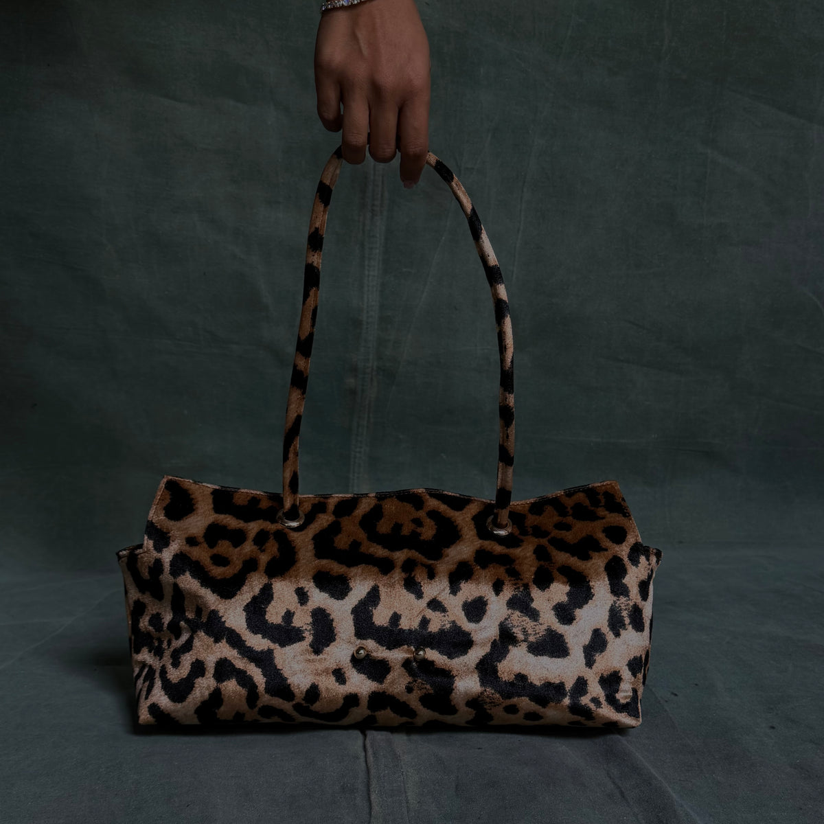 “Le Spec” Shoulder Bag in Leopard