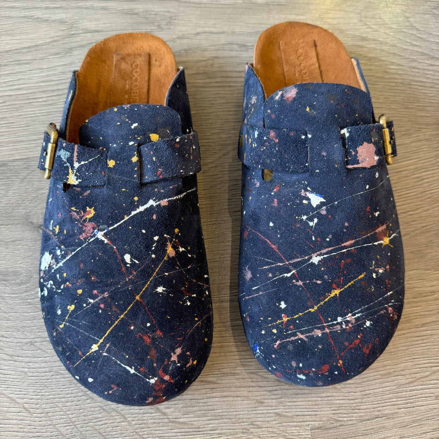 Milah in “Picasso Who” 100% Genuine Suede (Navy)