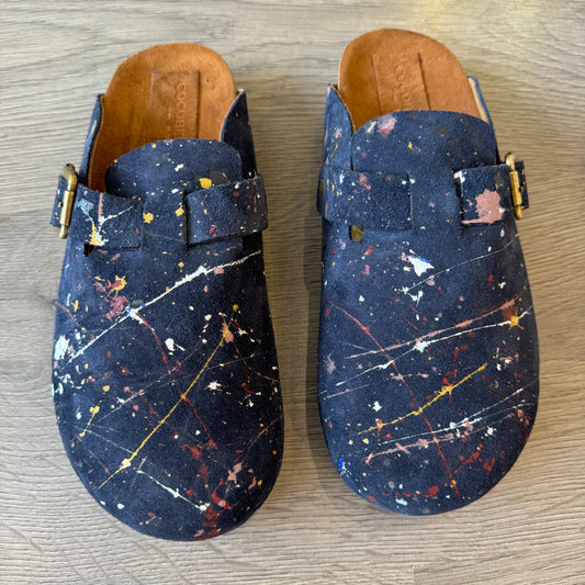 Milah in “Picasso Who” 100% Genuine Suede (Navy)