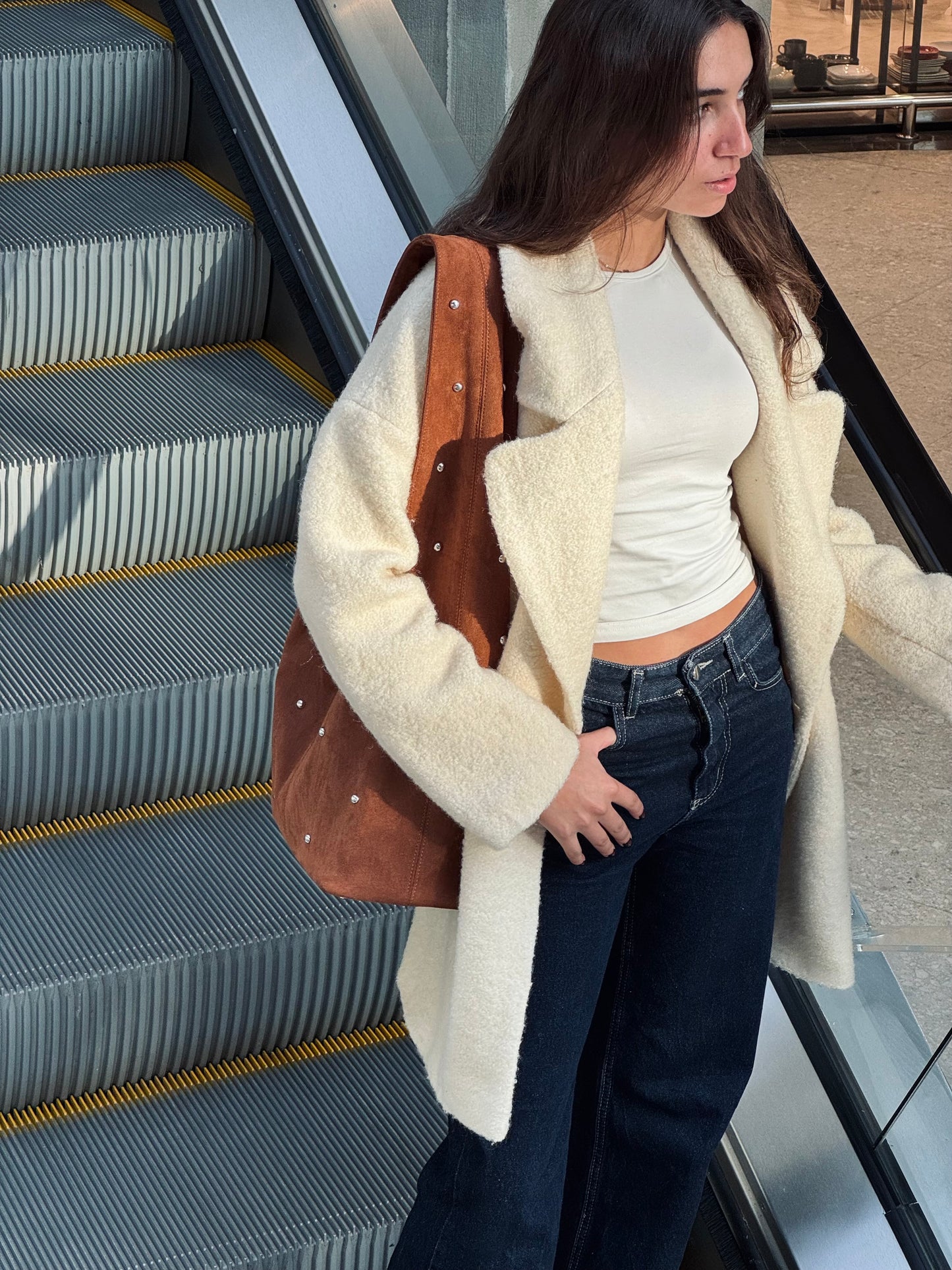 Serena Hobo Bag in Brown