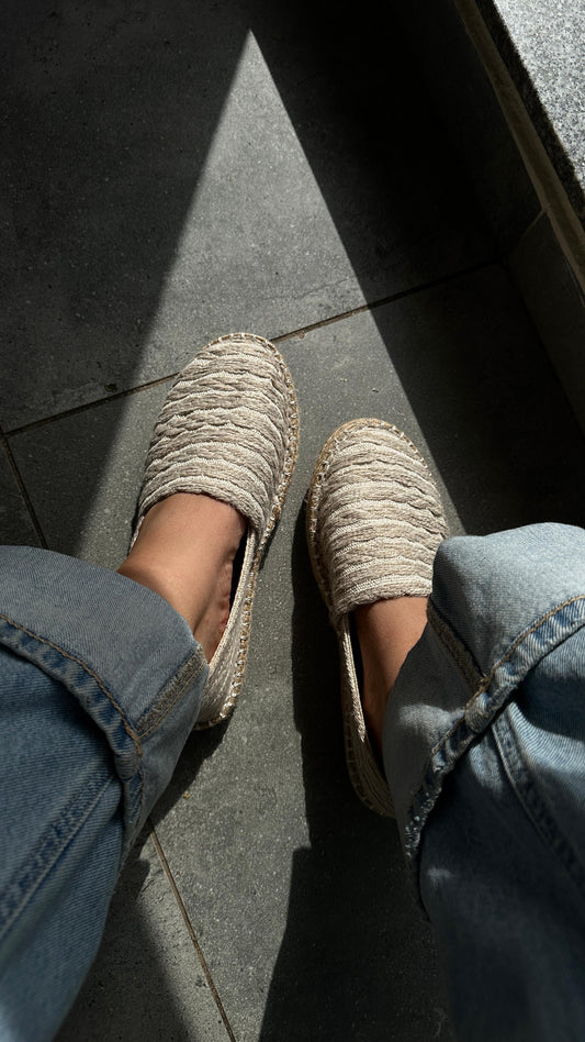 Tulum Espadrilles in Beige
