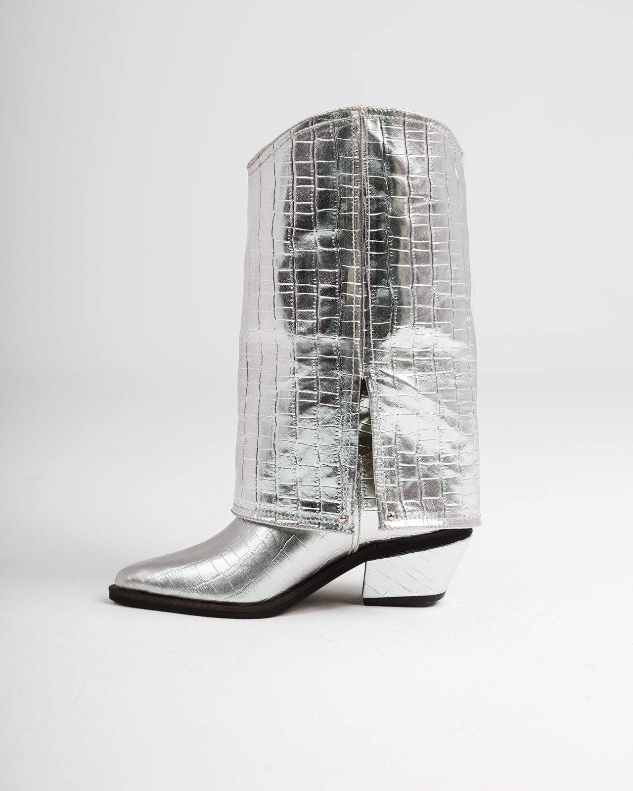 Texas Boot in Electric Silver