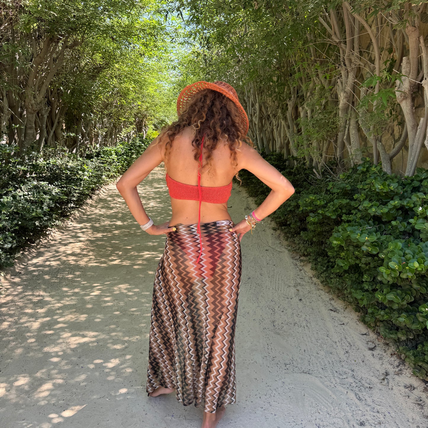 Espresso Chevron Weave Sarong