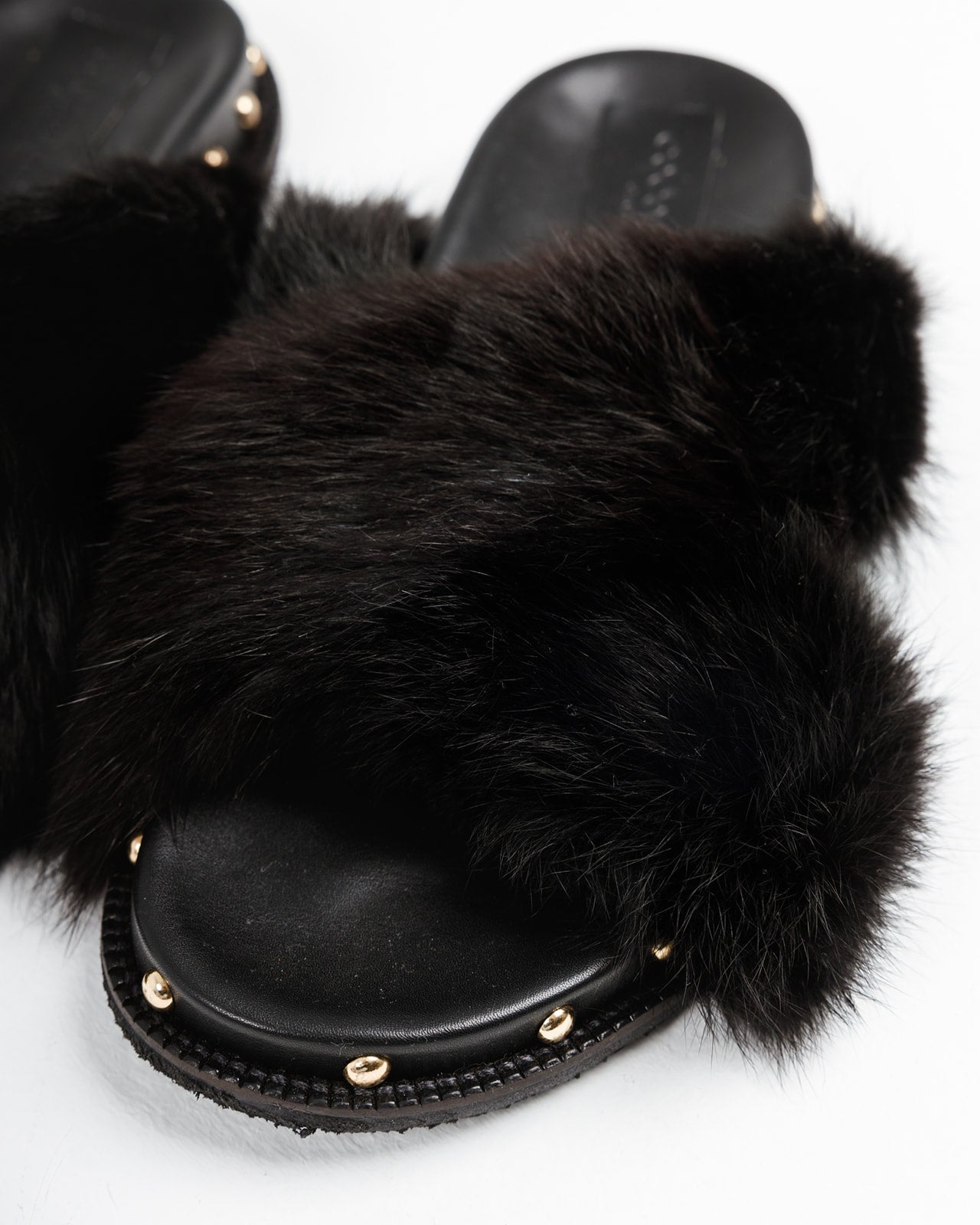 Nina 100% Rabbit fur in Black