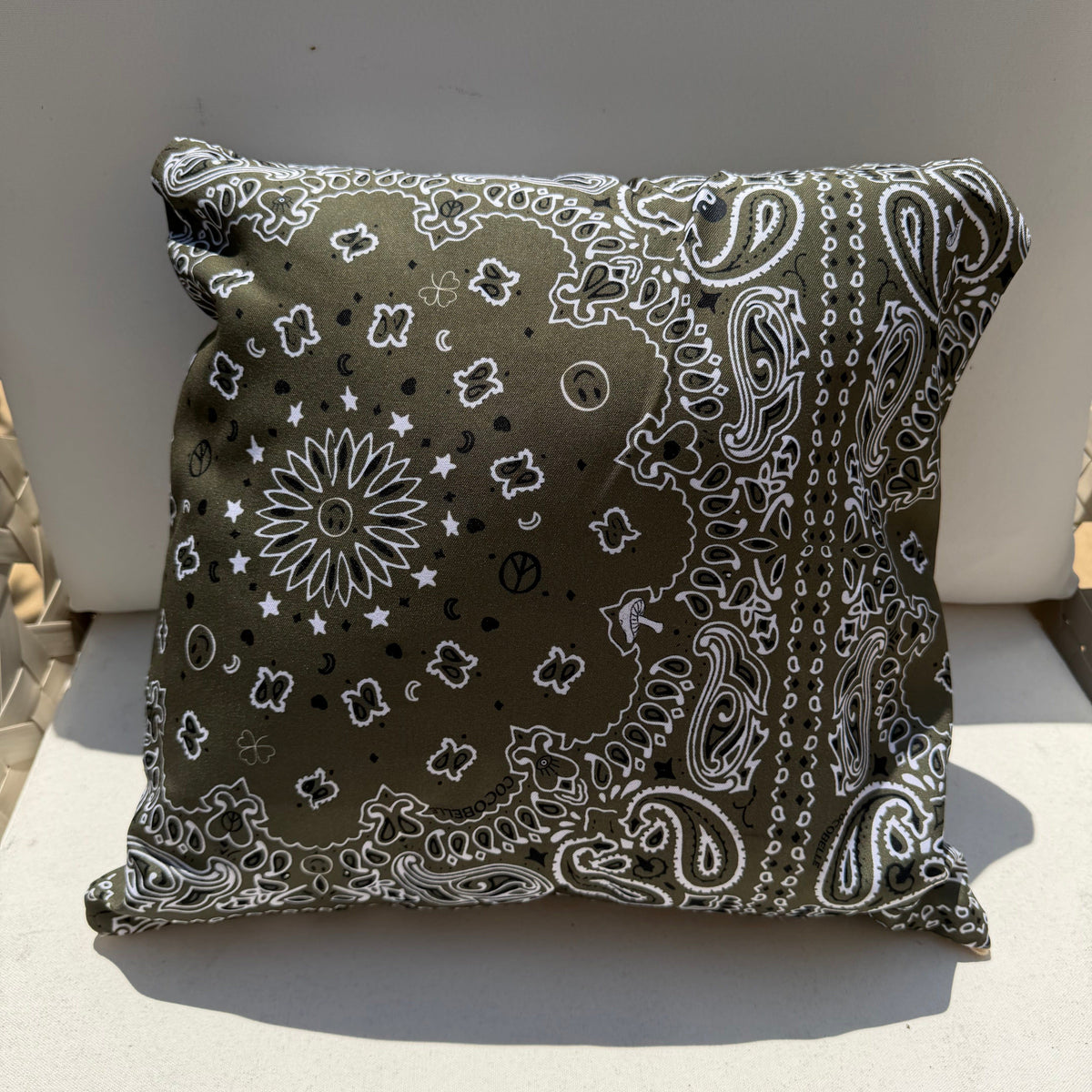 Bandana Pillow in Olive