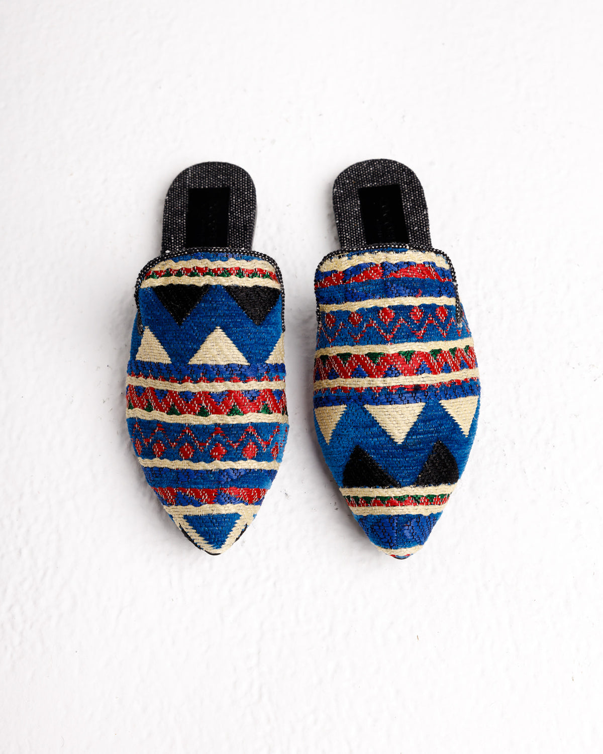 Donna Mules in Blue Tribal Kiliim (Final Sale)