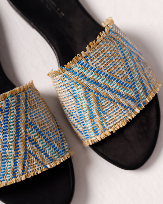 Iris in “St.Kitts” Woven Straw (Final Sale)
