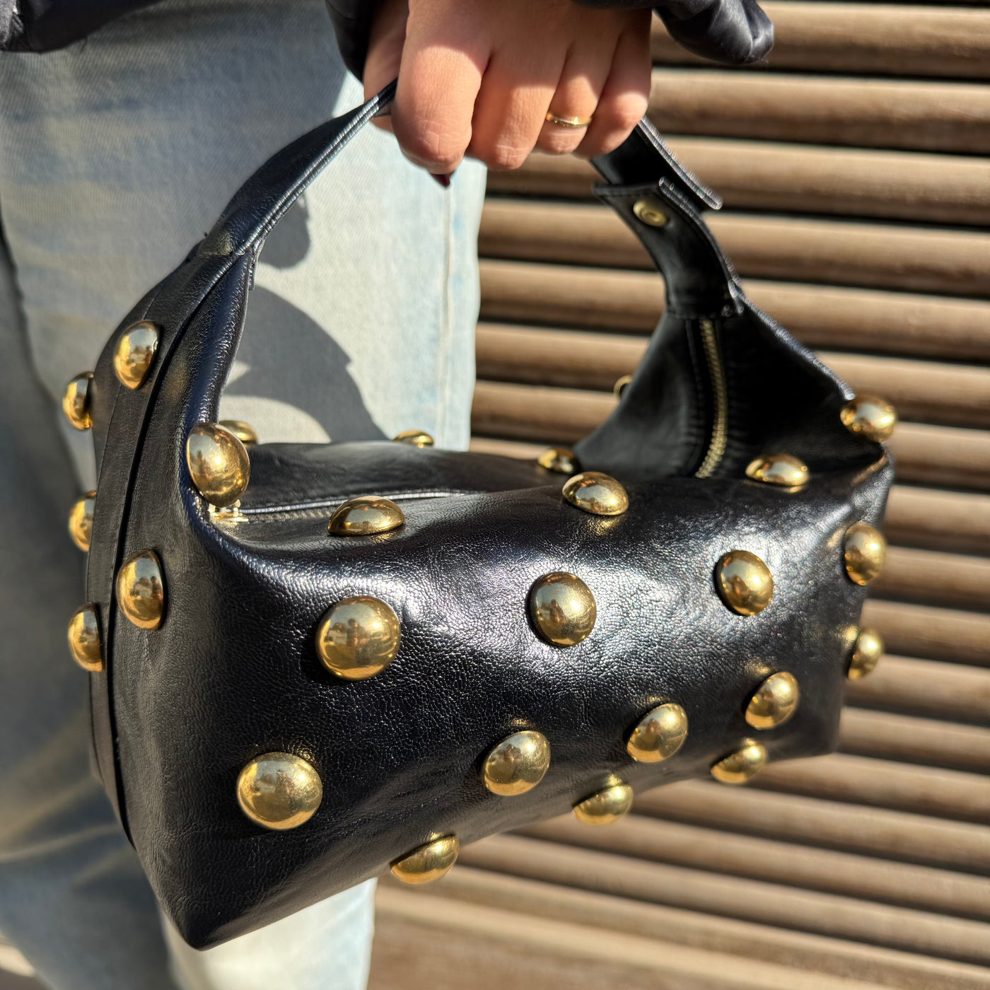 Bric in Black & Gold Eyelets
