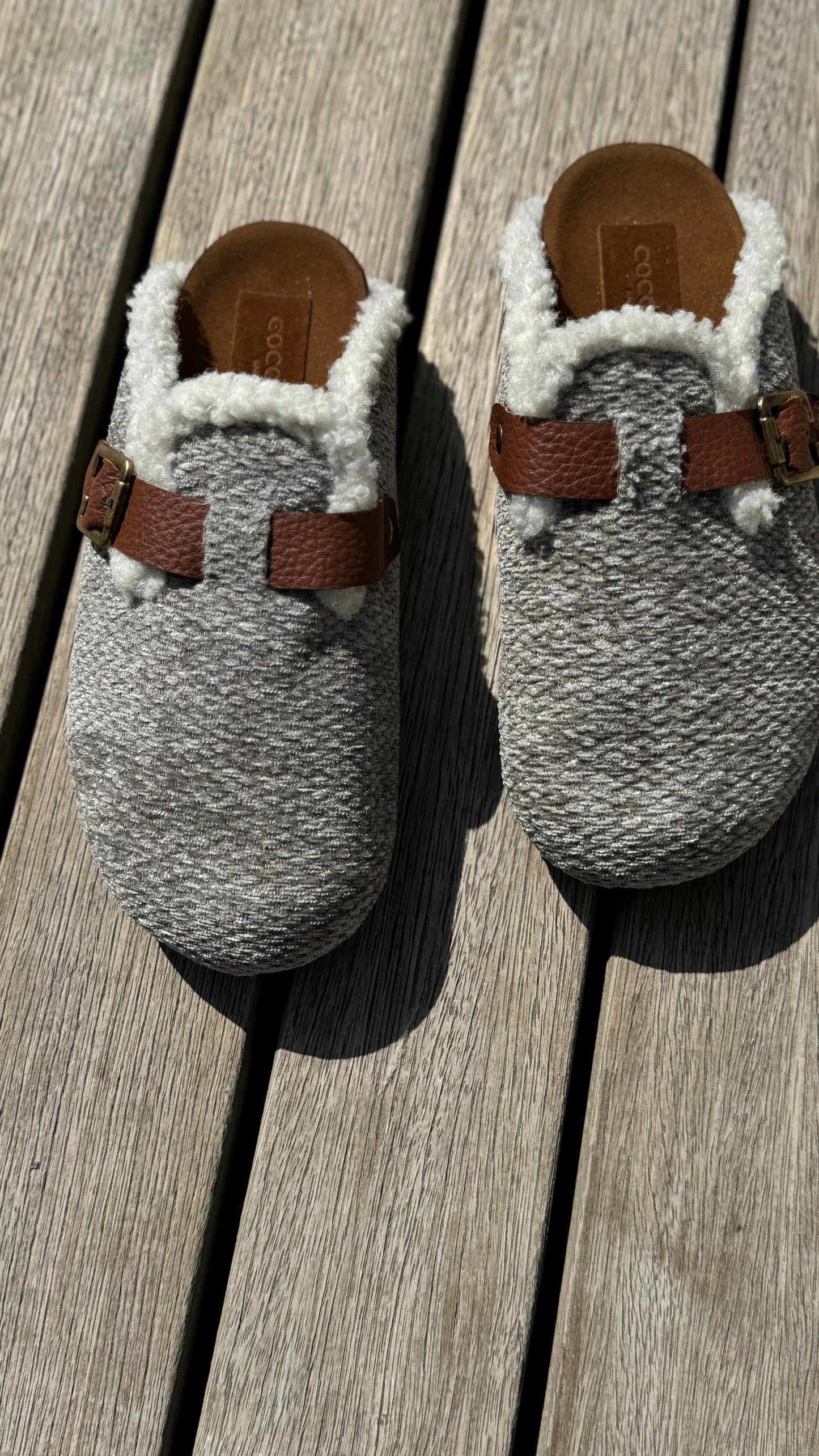 Milah in Velvet Grey & Shearling