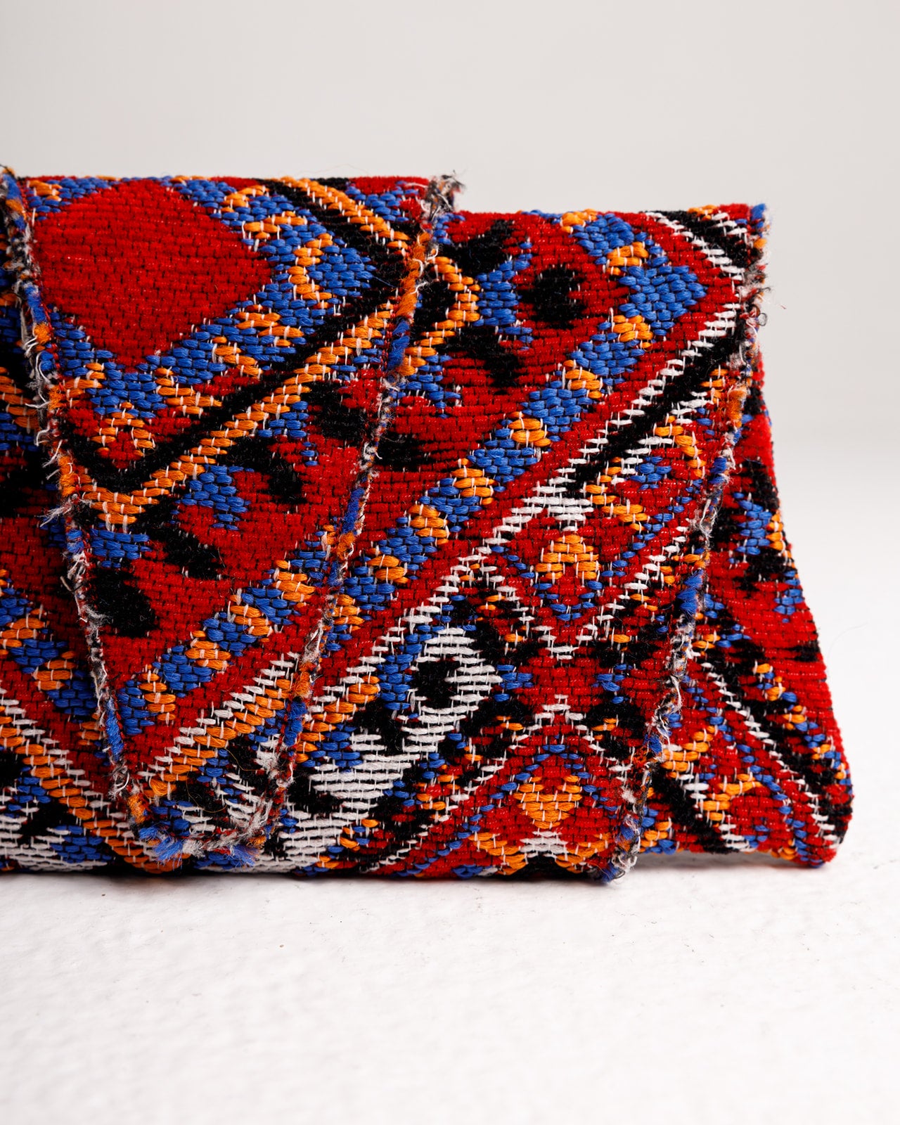 The Croissant Clutch in Red Kiliim