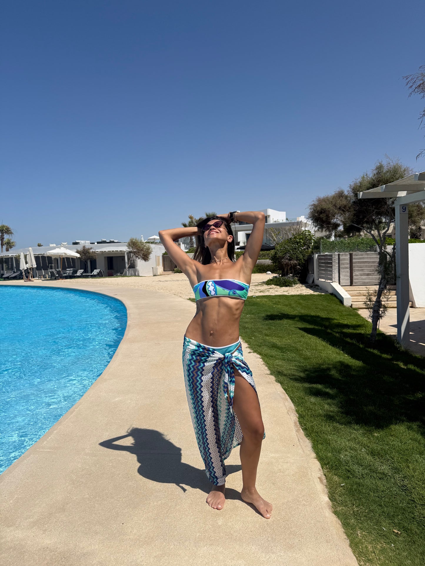 Sarong in Blue weave