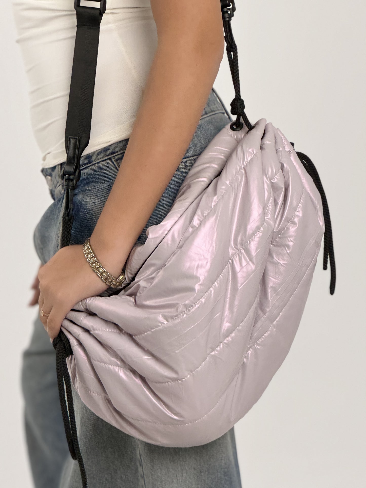Slouchy Oversized Fanny Pack in Lilac Hue