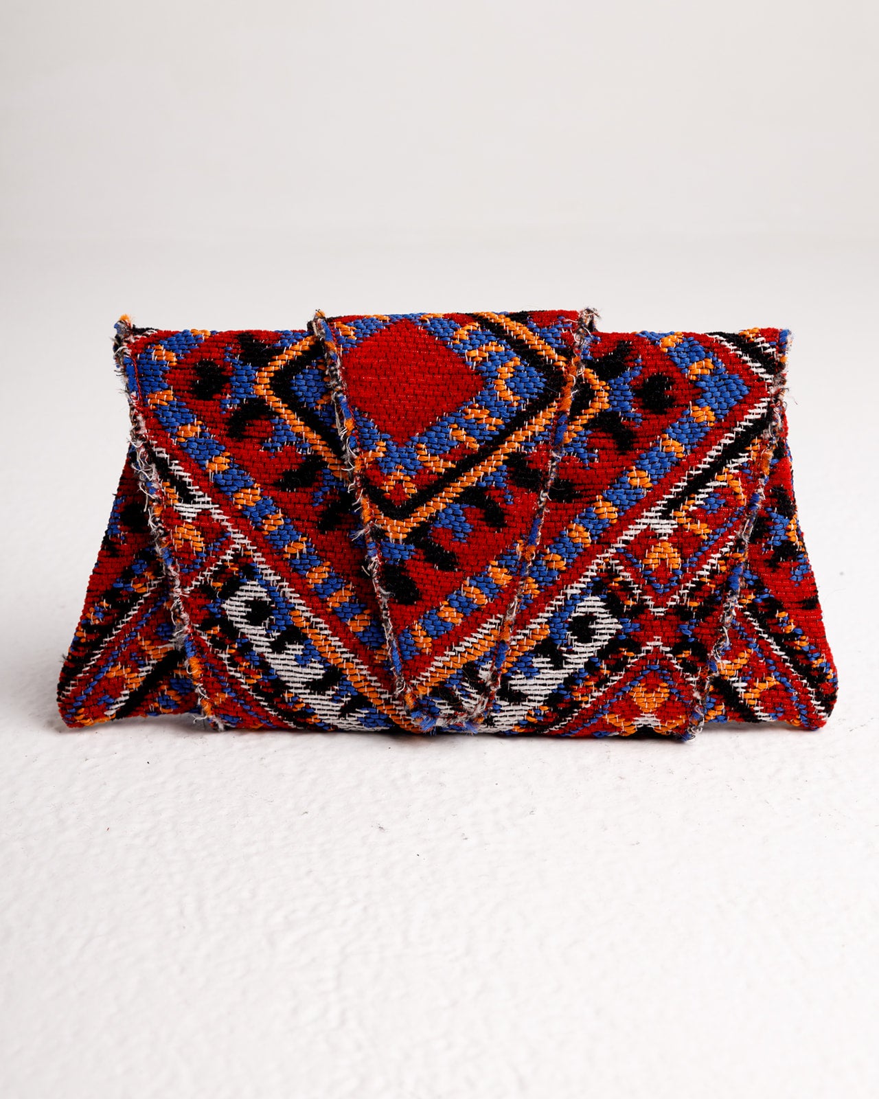 The Croissant Clutch in Red Kiliim