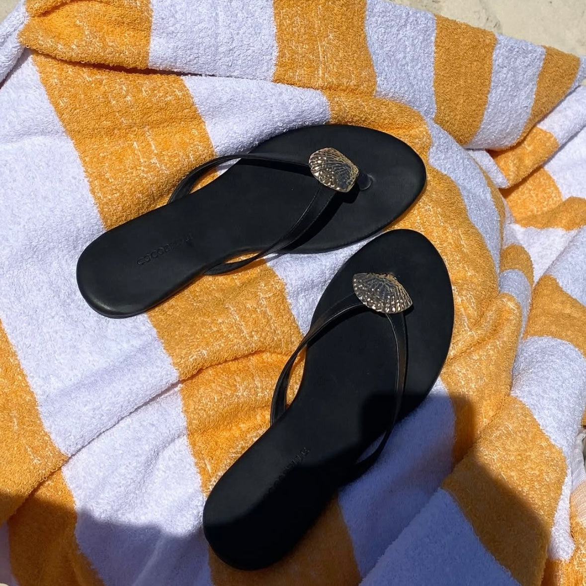 Inez Slipper in Gold Seashell (Final Sale)
