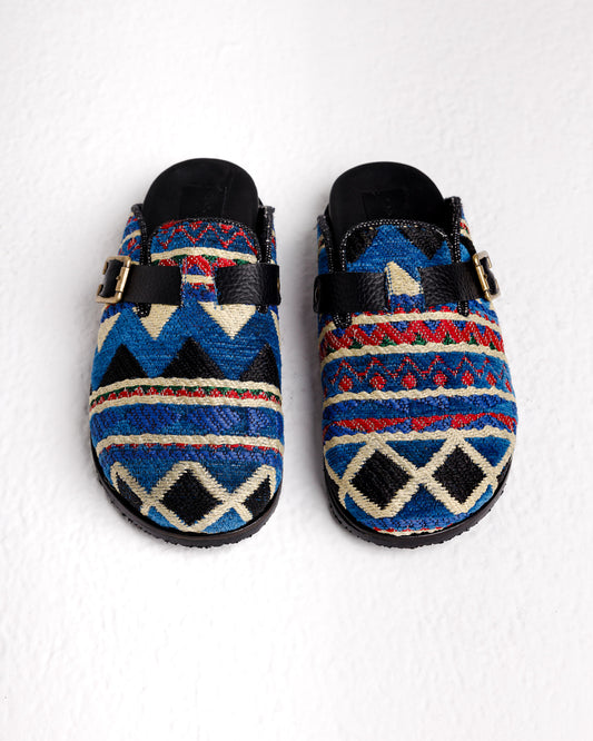 Milah in Blue Tribal Kiliim