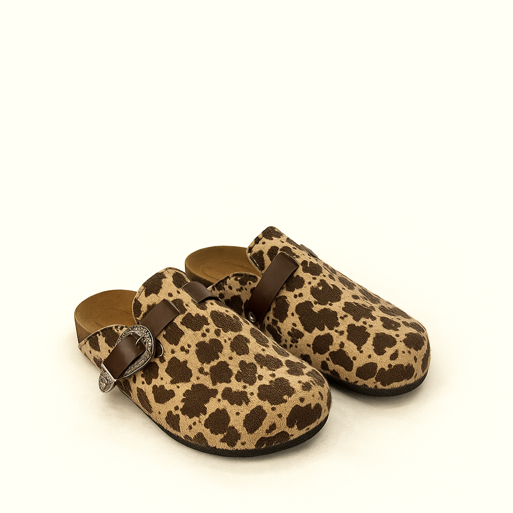 Milah Western in Honey Cow Hair Print
