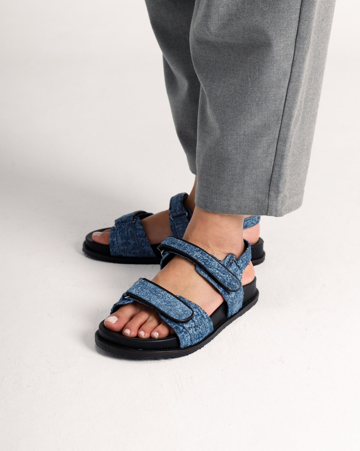 Ksandra Sandals in Blue
