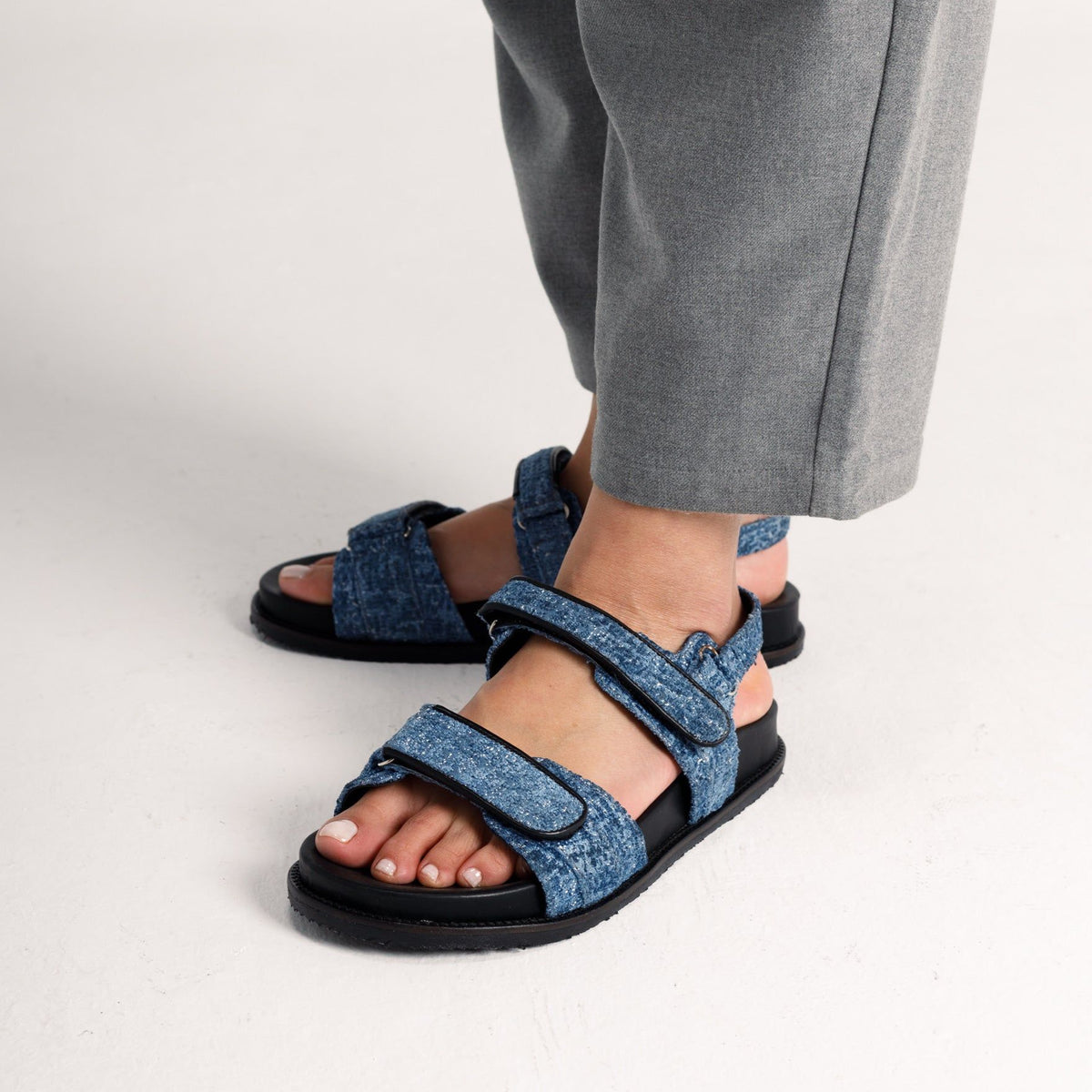 Ksandra Sandals in Blue