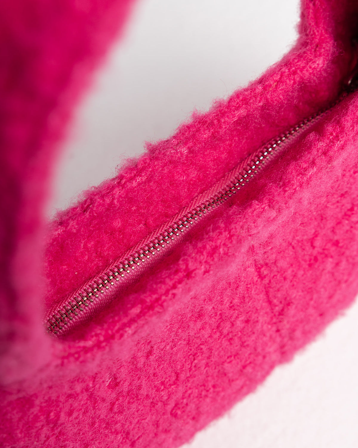 Abby diamanté shoulder bag in pink fuzz by COCOBELLE, view 3