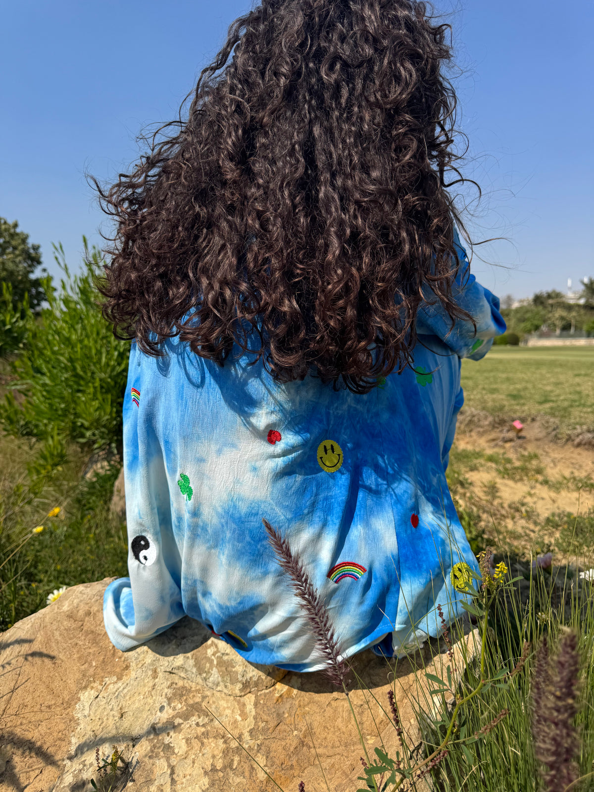 Hippie-Funk hand-dyed tie-dye It-Girl set by COCOBELLE, view 4