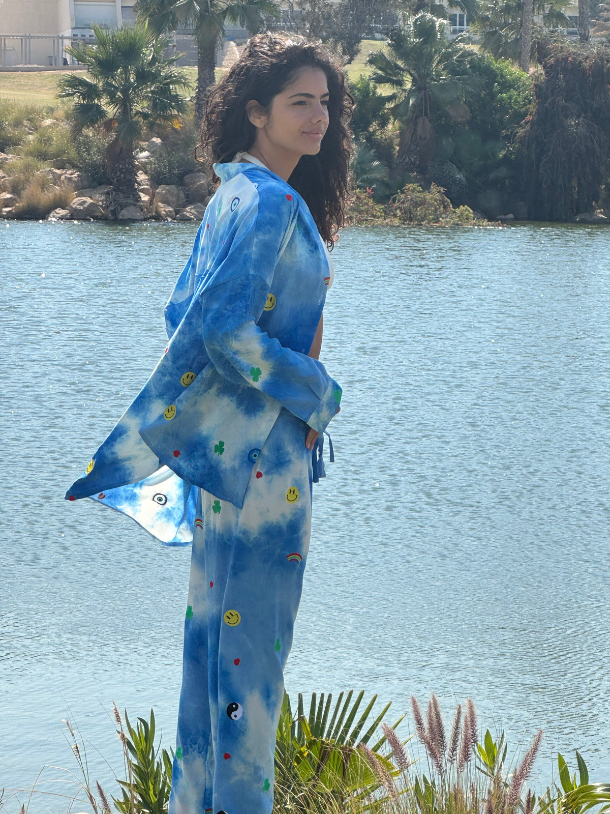 Hippie-Funk hand-dyed tie-dye It-Girl set by COCOBELLE, view 5