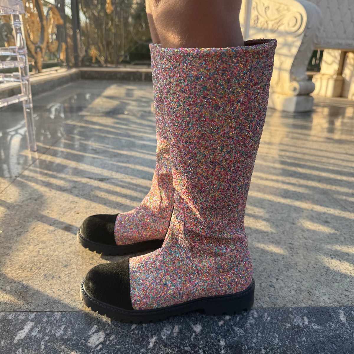Oh My Glitter! girls' western boot by COCOBELLE, view 6