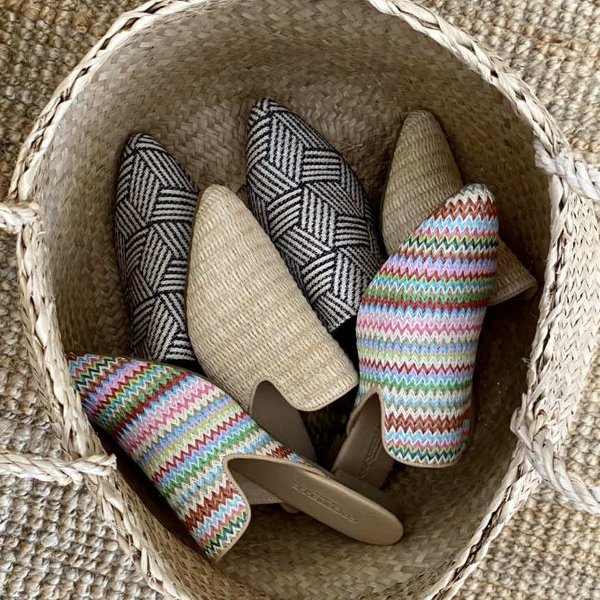 Donna Mules in Raffia