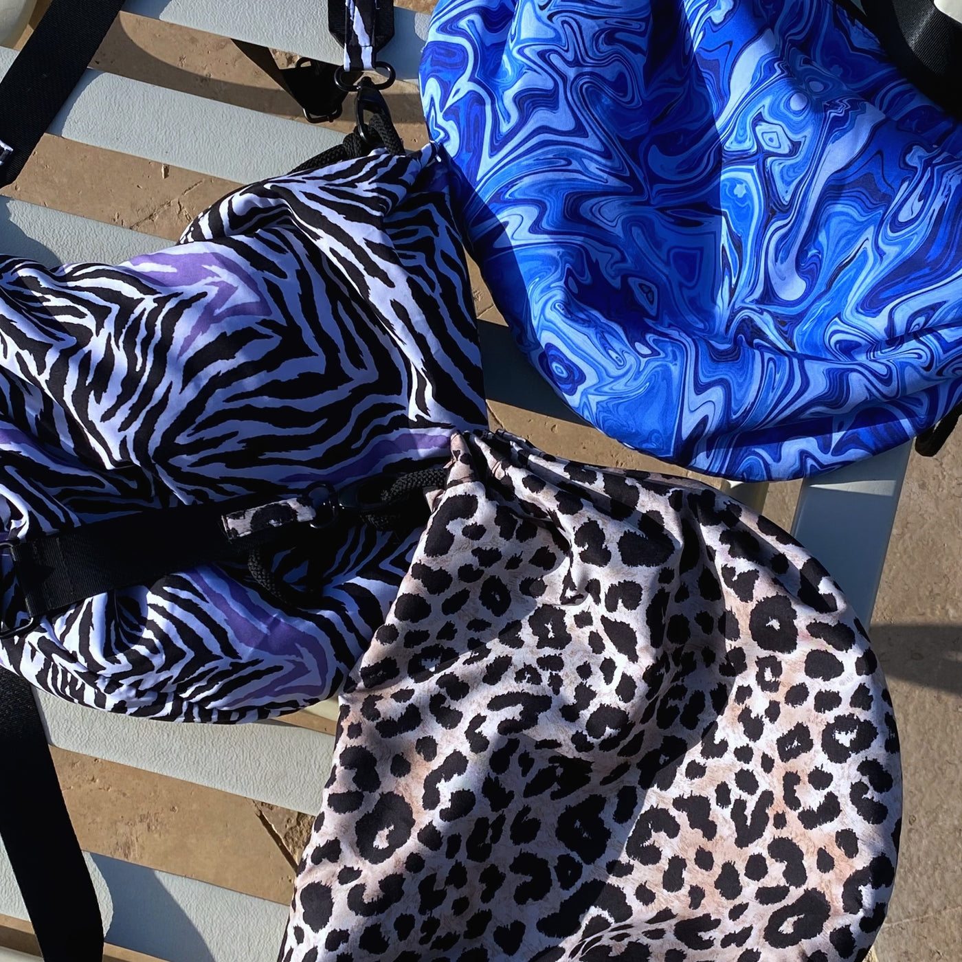 Psychedelic Blue Oversized Fanny Pack