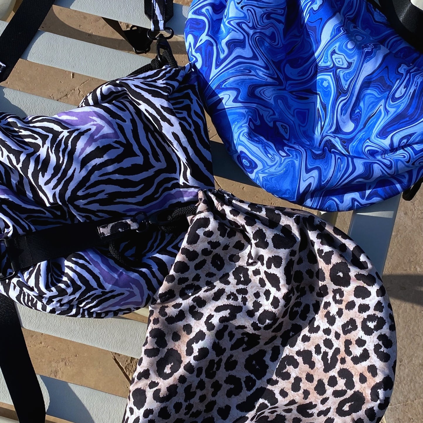 Psychedelic Blue Oversized Fanny Pack