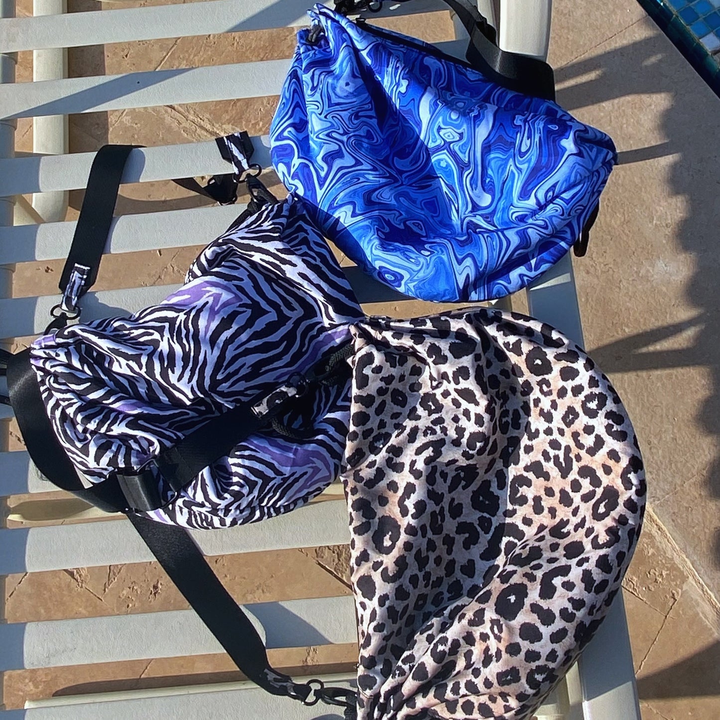 Psychedelic Blue Oversized Fanny Pack