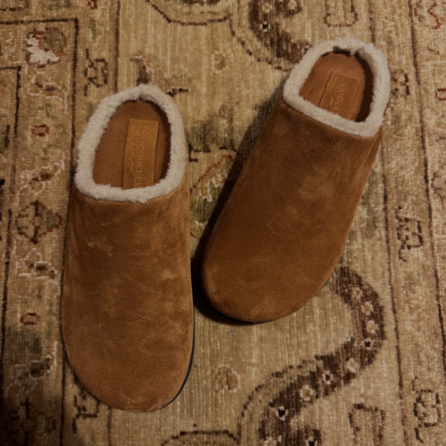 Hugo Mules in 100% Italian Suede & Shearling