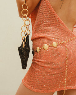 The 1969 Micro-Bag in Sequin-Mesh in Black (Final Sale)