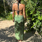 Green Bandana Sarong (with slit)