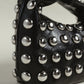 Ella in Black & Silver Eyelets