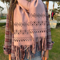 Austin scarf in Blush Rose