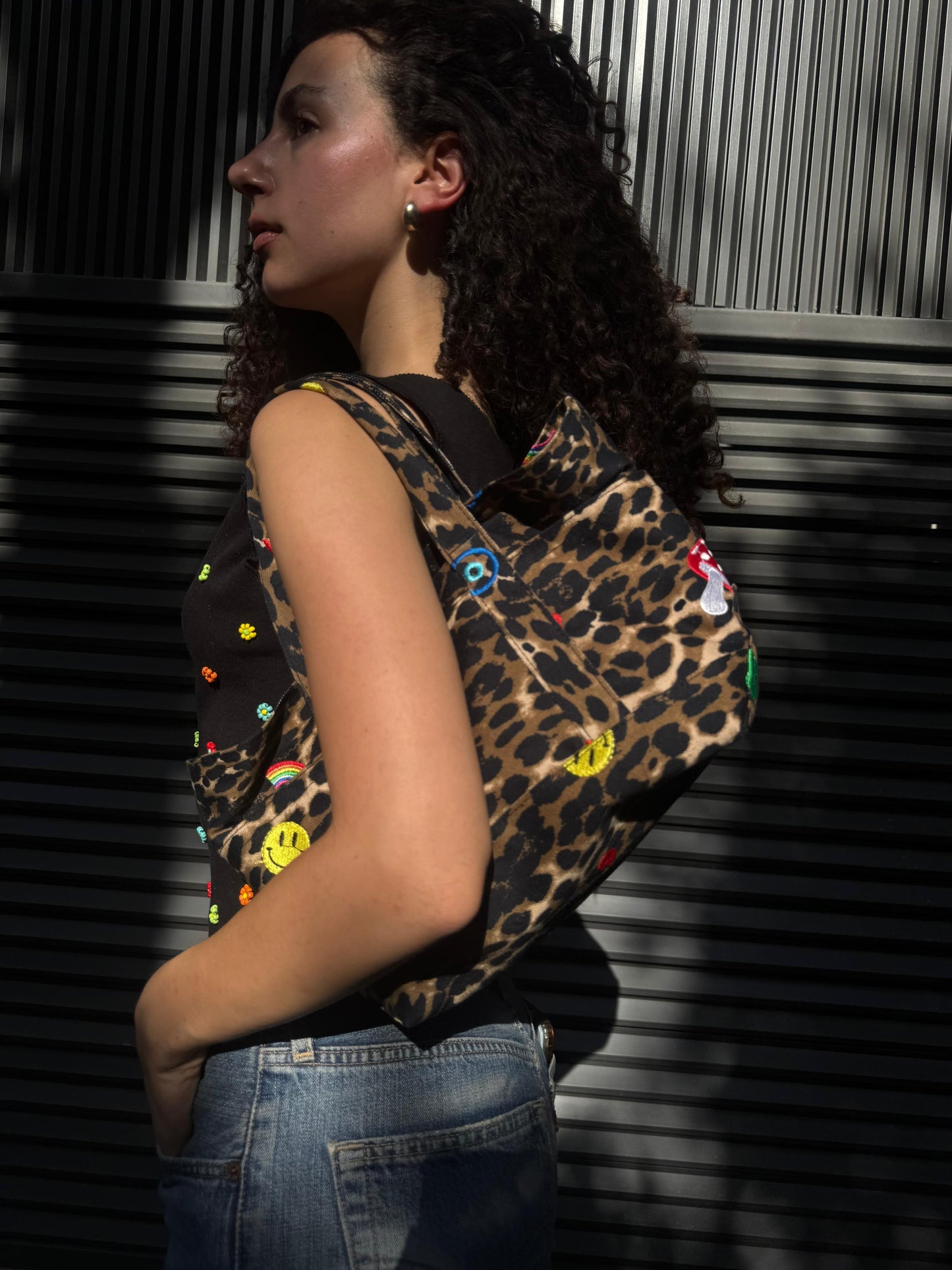 The Mini Basket in leopard