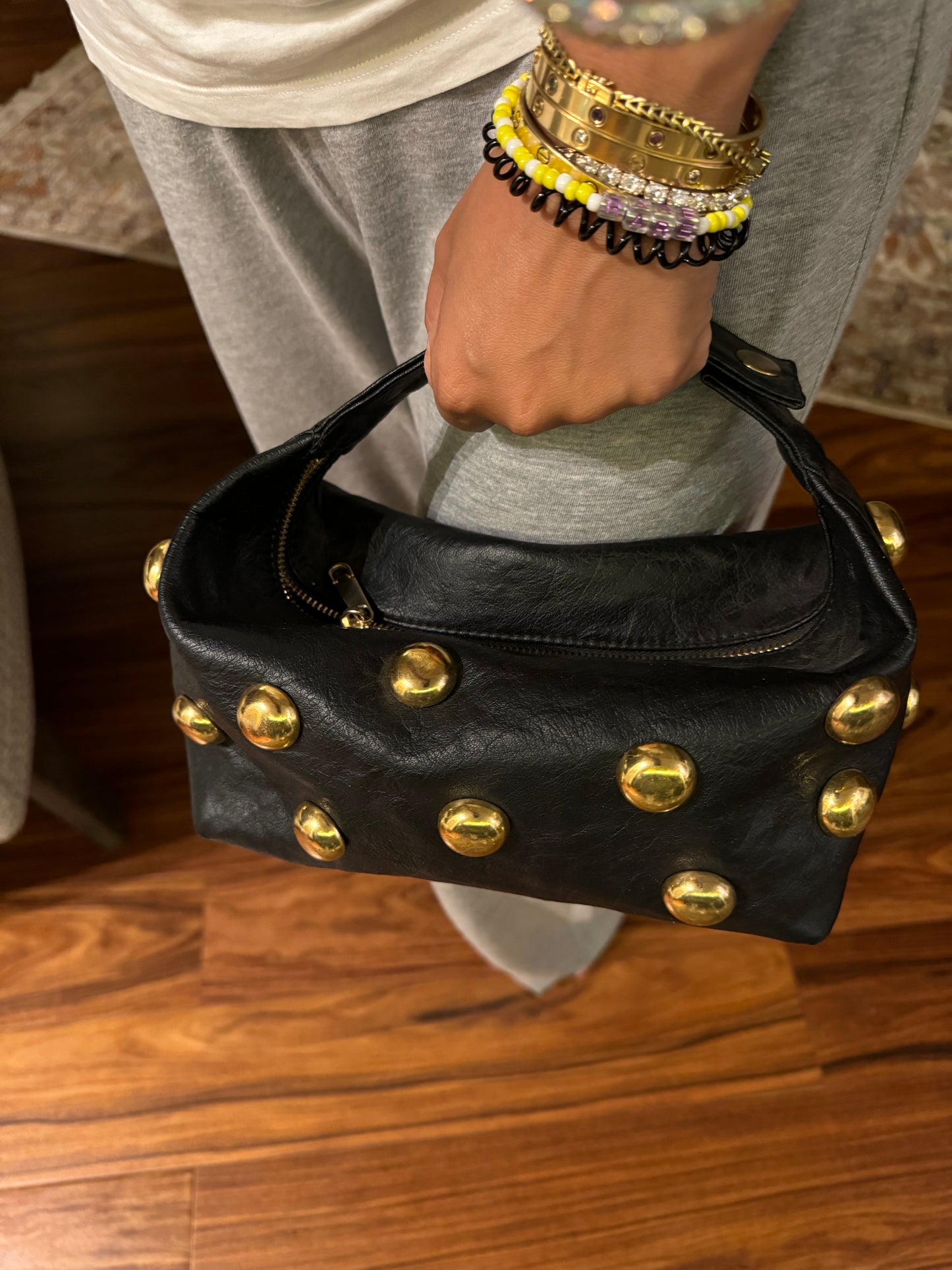 Bric in Black & Gold Eyelets